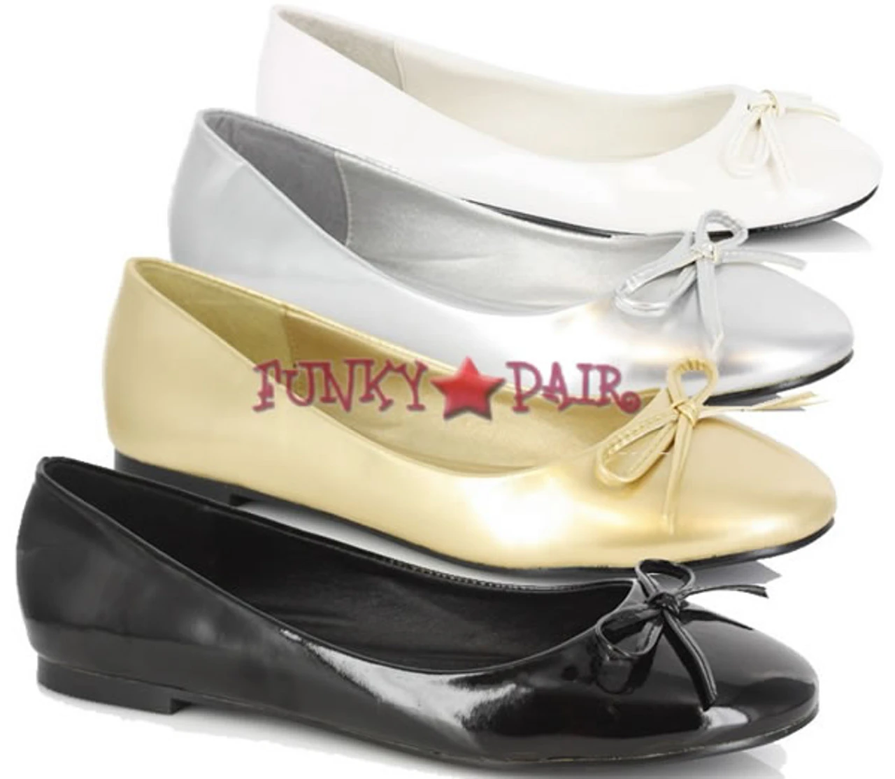 016-MILA, Adult Flat With Bows 3 016-MILA, Adult Flat With Bows