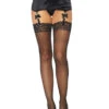 Stockings With Rhinestone Backseam LA-1002