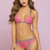 STM-10786, Geo Galloon Lace Bralette -Funky Lingerie Outlet 10786 HOTPINK F2 03564.1630386504