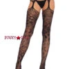 LA-1082, Garter Belt Attached To Stockings -Funky Lingerie Outlet 108222001 front 78613.1584932713