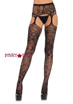 LA-1082, Garter Belt Attached To Stockings