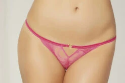 STM-10836, Lace And Open Crotch Panty -Funky Lingerie Outlet 10836 Pink F 64208.1512466865