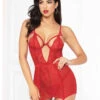 STM-10916, Heart Mesh Chemise Set | Seven 'til Midnight -Funky Lingerie Outlet 10916 62001.1542134128