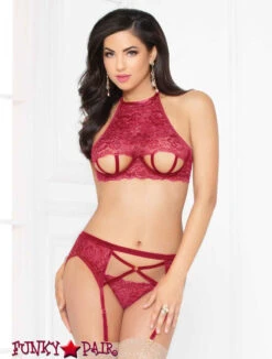 STM-10948, Strappy Cut Out Bra Set | Seven 'til Midnight -Funky Lingerie Outlet 10948 WINE F 99751.1572498365