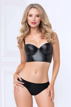 STM-10996, Lame Long Line Bra Set