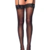 LA-1107, Lace Garter G-string With Matching Stockings -Funky Lingerie Outlet 1107 05730.1471419283