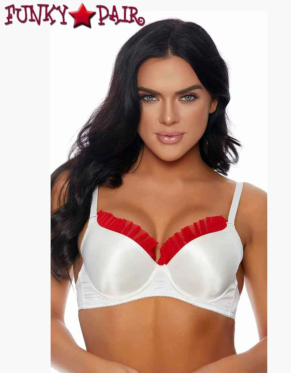 Forplay FP-118827, Ruffle Trim Bra 4 Forplay FP-118827, Ruffle Trim Bra - Image 2