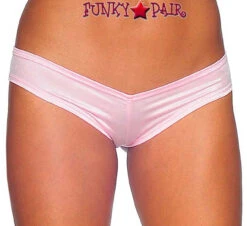 Dancer Scrunch Back Micro Shorts -Funky Lingerie Outlet 1244SL baby pink 34387.1636659610