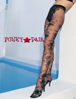 LA-1300, Jacquard French Cut PantyHose