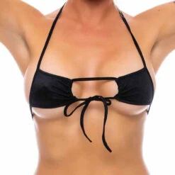 16003SL, Adjustable Tie Top By Bodyzone -Funky Lingerie Outlet 16003 Black 89867.1683265963