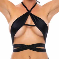 16004SL, Strappy Top By Bodyzone -Funky Lingerie Outlet 16004 Black 40870.1683310104