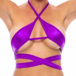 16004SL, Strappy Top By Bodyzone -Funky Lingerie Outlet 16004 Purple 32557.1683310123