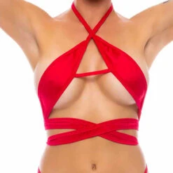 16004SL, Strappy Top By Bodyzone -Funky Lingerie Outlet 16004 Red 70007.1687555955