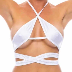 16004SL, Strappy Top By Bodyzone -Funky Lingerie Outlet 16004 White 69439.1683310118