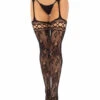 LA1609, French Rose Lace With Attached Garterbelt 1 LA1609, French Rose Lace With Attached Garterbelt -Funky Lingerie Outlet 1609 01 001 26891.1753315352