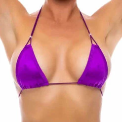 1685SL, Beaded Triangle Top By Bodyzone -Funky Lingerie Outlet 1685 Purple 98300.1683307031