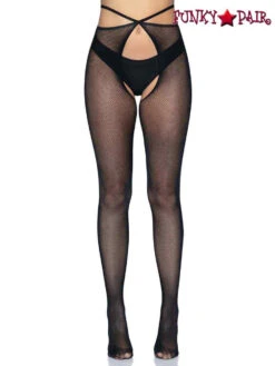 LA-1951, Micro Net Strappy Waist Tights By Leg Avenue -Funky Lingerie Outlet 1951 08 001 05834.1657904721