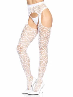 LA-1958, Heart Net Pantyhose By Leg Avenue -Funky Lingerie Outlet 1958 05 002 79289.1683012056