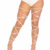 LA1960, Glitter Butterfly Leg Wraps By Leg Avenue