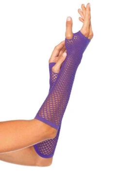 LA-2024, Net Fingerless Gloves By Leg Avenue -Funky Lingerie Outlet 2024 Neon Purple 11071.1631909417