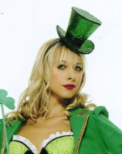 LEG AVENUE 2063, Mini Top Hat With Veil -Funky Lingerie Outlet 2063green 88213.1569620103