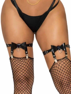 LA2334, Thigh High Bow Garter -Funky Lingerie Outlet 2334 001 001 80666.1669101482
