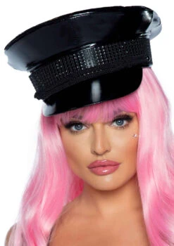 LA2772, Rhinestone Trimmed Military Hat -Funky Lingerie Outlet 2772 03 001 33191.1602695420