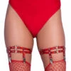 LA2781, Mini Ring Studded Thigh High Garter -Funky Lingerie Outlet 2781 001 003 66339.1663348586