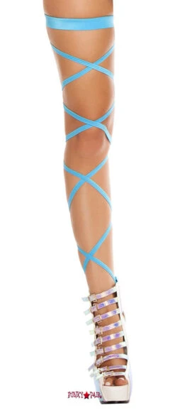 Roma RA3231 - Solid Leg Strap With Attached Garter -Funky Lingerie Outlet 3231 Turq 47401.1638470106