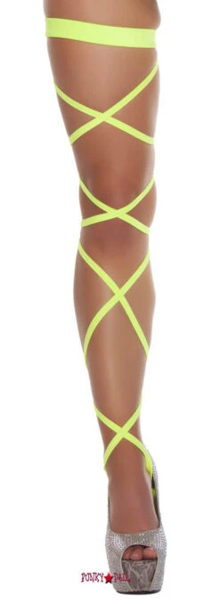 Roma RA3231 - Solid Leg Strap With Attached Garter -Funky Lingerie Outlet 3231 Yellow 54231.1638470106