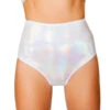 Roma R- 3460, Rave High Waisted Shorts -Funky Lingerie Outlet 3460 Wht 00661.1494882374