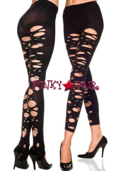 MUSIC LEGS ML-35246, DesignerTattered Stirrup Leggings