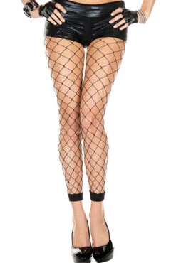 MUSIC LEGS ML-35924, Diamond Net Footless Leggings