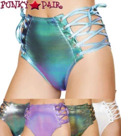 Roma R- 3604, Rave High- Rave Waisted Short With Side Lace