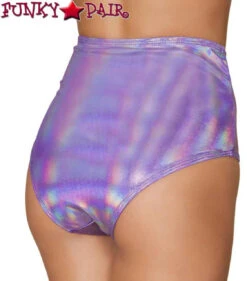 Roma R-3609, Rave Shimmer High Waisted Shorts -Funky Lingerie Outlet 3609 PP Back 64703.1526649766.1200 52653.1659043884