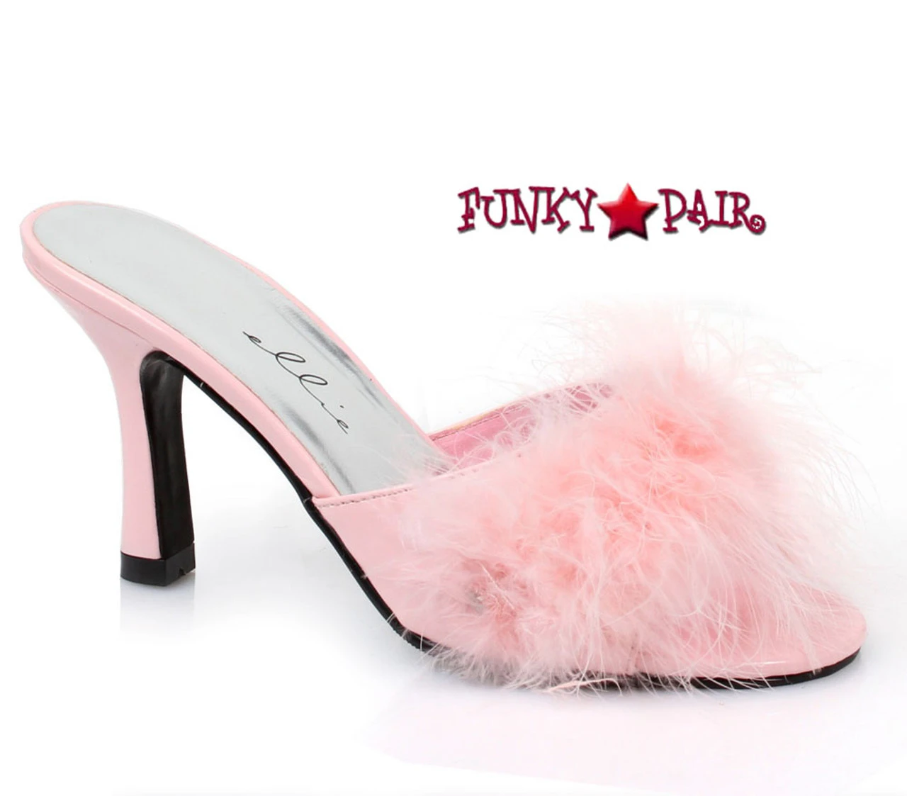 361-Sasha 3.5" Fur Marabou Slipper CLEARANCE 6 361-Sasha 3.5" Fur Marabou Slipper CLEARANCE - Image 4