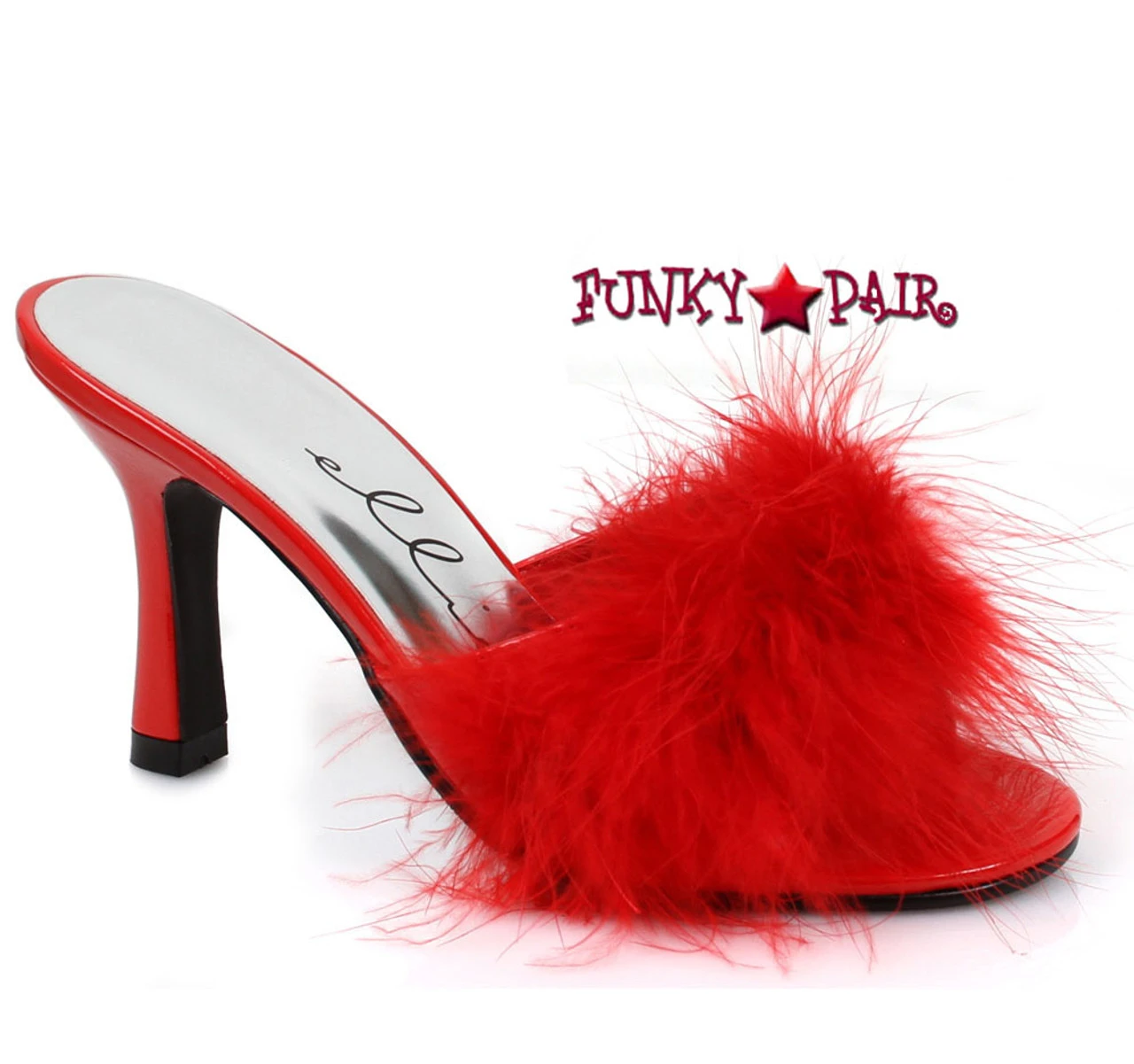361-Sasha 3.5" Fur Marabou Slipper CLEARANCE 5 361-Sasha 3.5" Fur Marabou Slipper CLEARANCE - Image 3