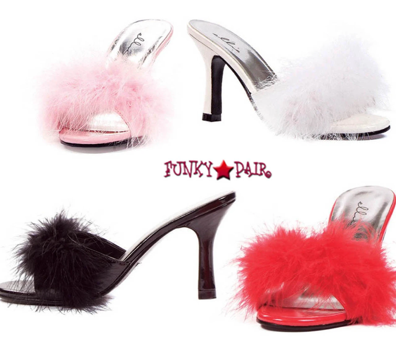 361-Sasha 3.5" Fur Marabou Slipper CLEARANCE 4 361-Sasha 3.5" Fur Marabou Slipper CLEARANCE - Image 2