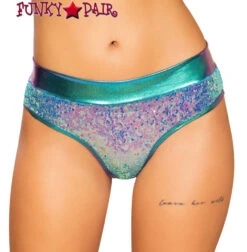 Roma SHIMMER THONG RAVE SHORTS R-3711 -Funky Lingerie Outlet 3711 JB 14261.1654105585