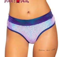Roma SHIMMER THONG RAVE SHORTS R-3711 -Funky Lingerie Outlet 3711 PB 27265.1654105585