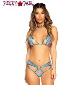 Roma R-3712, CUTOUT SEQUIN TIE RAVE TOP -Funky Lingerie Outlet 3712 3716 JB 37311.1659810602