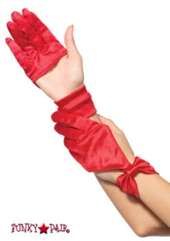 LEG AVENUE LA-3737, Satin Cut Out Gloves