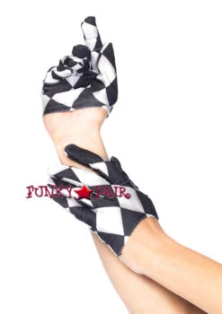LEG AVENUE LA-3740, Harlequin Mini Cropped Gloves