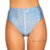 Roma R-3741, SHIMMER HIGH-WAISTED RAVE SHORTS -Funky Lingerie Outlet 3741 Blue 00589.1659814884
