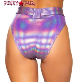Roma R-3745, BUCKLES HIGH-WAISTED RAVER SHORTS -Funky Lingerie Outlet 3745 PP Back 11356.1659814949