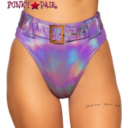 Roma R-3745, BUCKLES HIGH-WAISTED RAVER SHORTS -Funky Lingerie Outlet 3745 PP 48797.1659814949