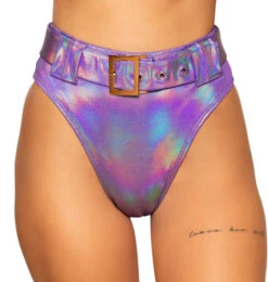 Roma R-3745, BUCKLES HIGH-WAISTED RAVER SHORTS
