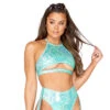 Roma R-3842, CUTOUT CROP TOP -Funky Lingerie Outlet 3842LG 71120.1660586566
