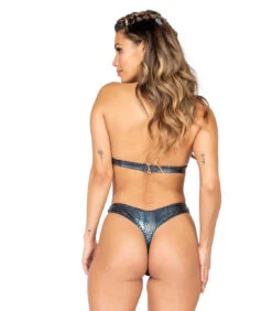 Roma R-3850, SNAKESKIN TRIANGLE TOP -Funky Lingerie Outlet 3850B 3851B Back 36738.1659831020