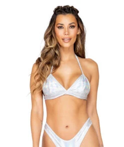 Roma R-3850, SNAKESKIN TRIANGLE TOP -Funky Lingerie Outlet 3850S 62003.1659831020